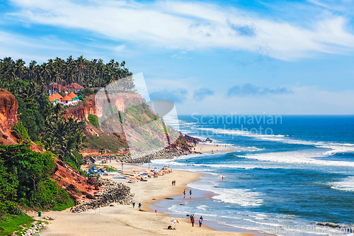 Image of Varkala beach, Kerala, India