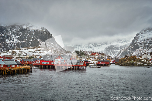 Image of A village on Lofoten Islands, Norway