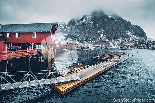 Image of A village on Lofoten Islands, Norway