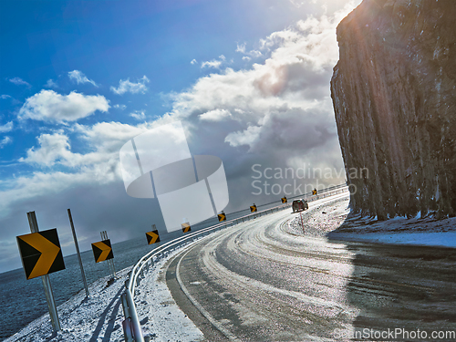 Image of Road in Norway in winter