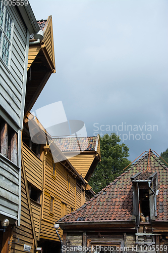 Image of Bryggen at Bergen, Hordaland, Norway