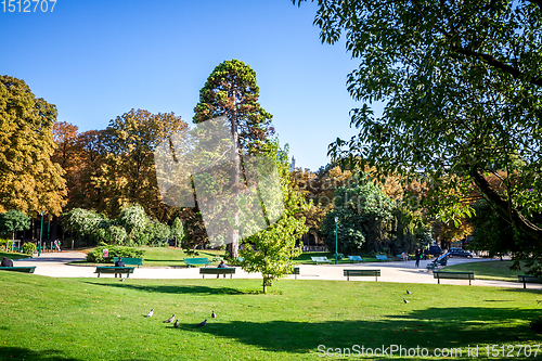 Image of Gardens of the Champs Elysees, Paris, France