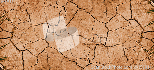 Image of Dry mud background texture banner