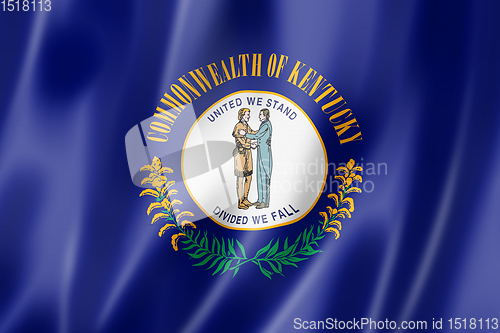 Image of Kentucky flag, USA