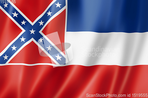 Image of Mississippi flag, USA