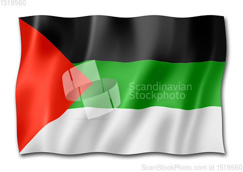 Image of Arabic langage flag isolated on white