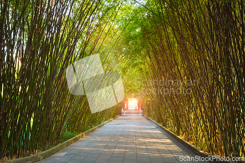 Image of Wangjiang Pavilion in Wangjianglou park. Chengdu, Sichuan, China