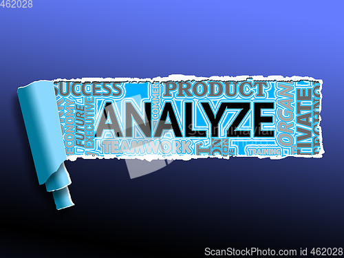 Image of Analyze Word Shows Data Analysis And Analyzing