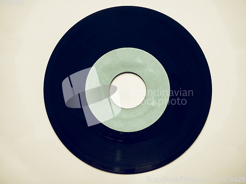 Image of Vintage looking Vinyl record 45 rpm