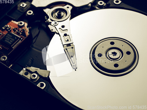 Image of Vintage looking Hard disk