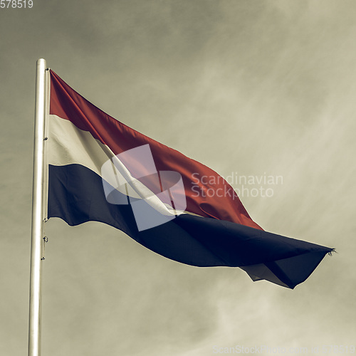 Image of Vintage looking Flag of Luxembourg