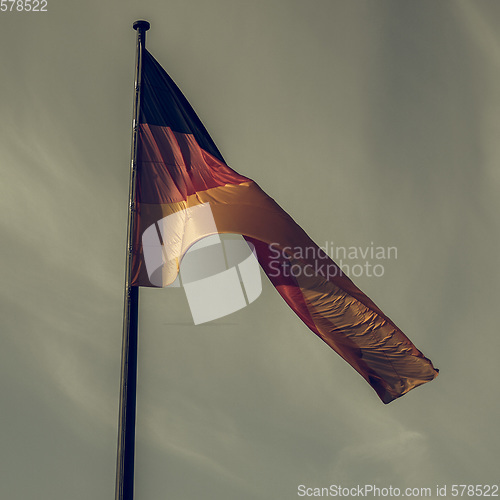 Image of Vintage looking German flag