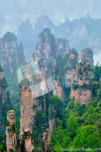 Image of Zhangjiajie mountains, China