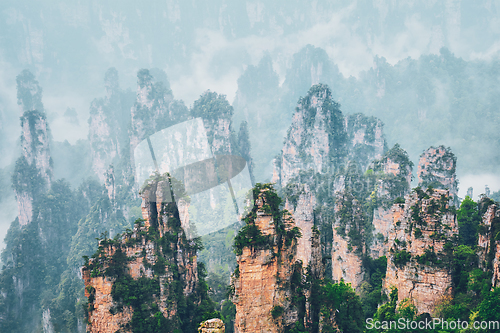 Image of Zhangjiajie mountains, China