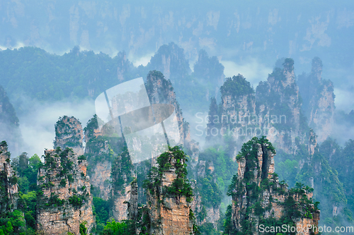 Image of Zhangjiajie mountains, China