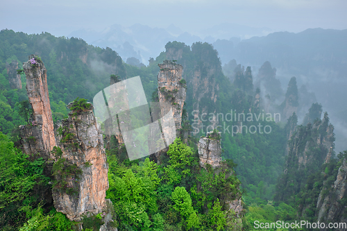 Image of Zhangjiajie mountains, China