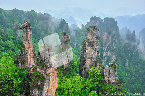 Image of Zhangjiajie mountains, China