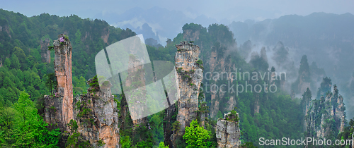 Image of Zhangjiajie mountains, China