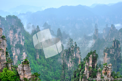 Image of Zhangjiajie mountains, China