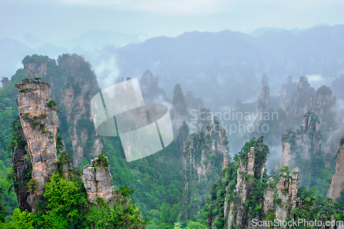 Image of Zhangjiajie mountains, China