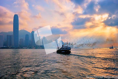 Image of Hong Kong skyline. Hong Kong, China