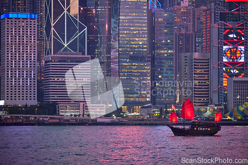 Image of Hong Kong skyline. Hong Kong, China