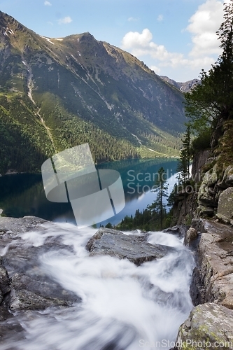 Image of Lake called Morskie Oko in Tatra mountains Poland
