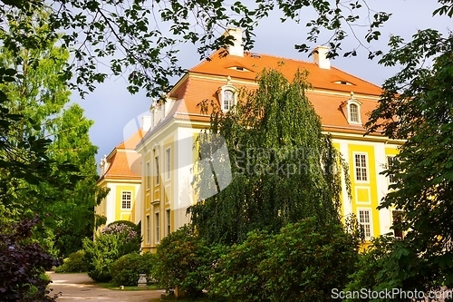 Image of Facade of baroque castle Rammenau in Germany