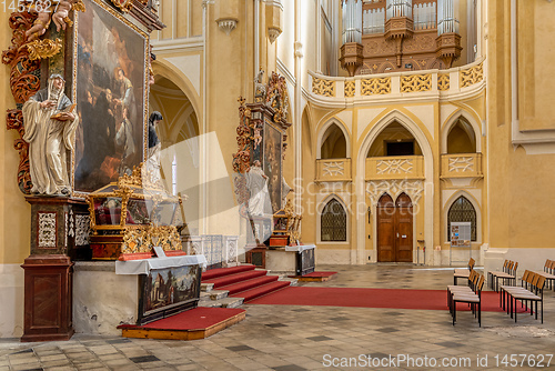 Image of Cathedral interior Kutna Hora. Czech Republic