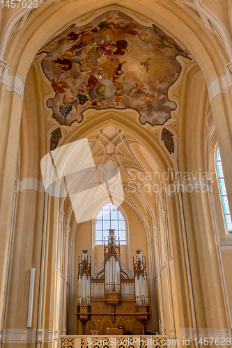 Image of Cathedral interior Kutna Hora. Czech Republic