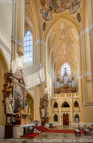 Image of Cathedral interior Kutna Hora. Czech Republic