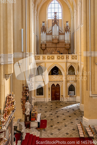 Image of Cathedral interior Kutna Hora. Czech Republic
