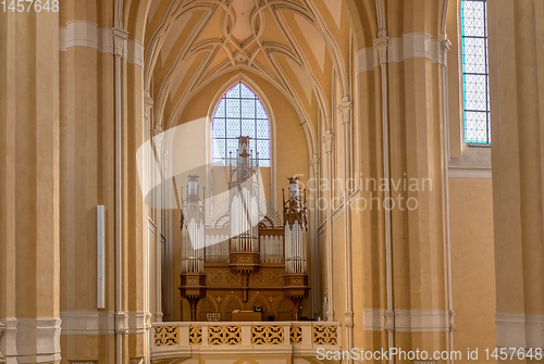 Image of Cathedral interior Kutna Hora. Czech Republic