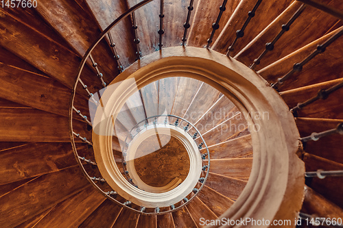 Image of Spiral stairs like snail, Kutna Hora, Czech Republic