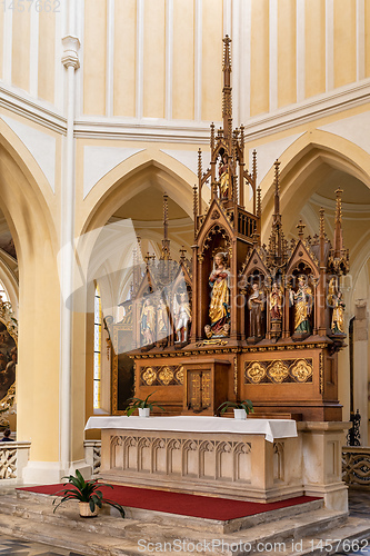 Image of Cathedral interior Kutna Hora. Czech Republic