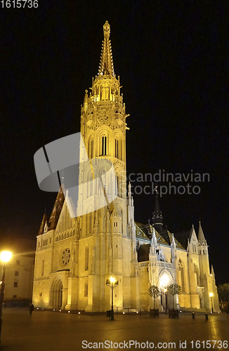 Image of night scenery in Budapest