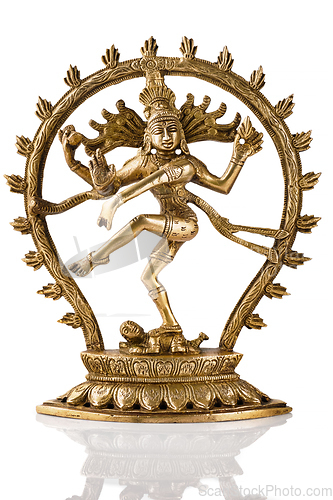 Image of Statue of Shiva Nataraja - Lord of Dance isolated