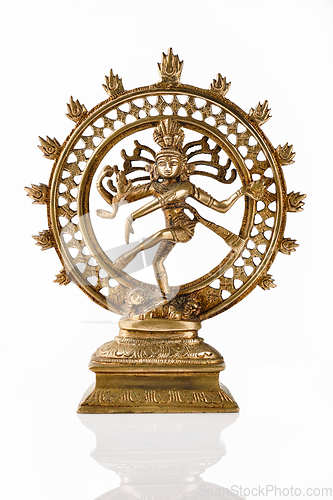 Image of Statue of Shiva Nataraja - Lord of Dance isolated