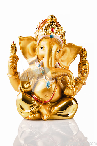 Image of Ganesha statue on white