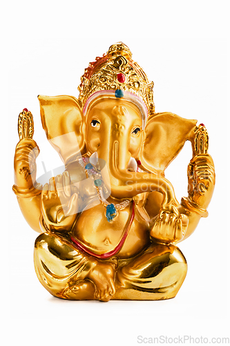 Image of Ganesha statue on white