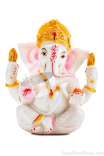 Image of Ganesha statue on white