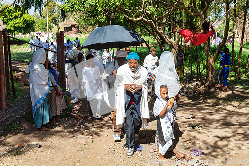 Image of orthodox Christian Ethiopian, Lalibela Ethiopia