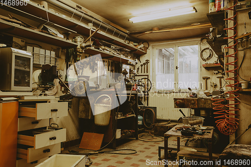 Image of domestic home workshop room