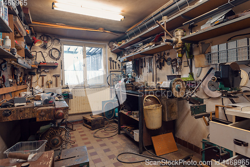 Image of domestic home workshop room
