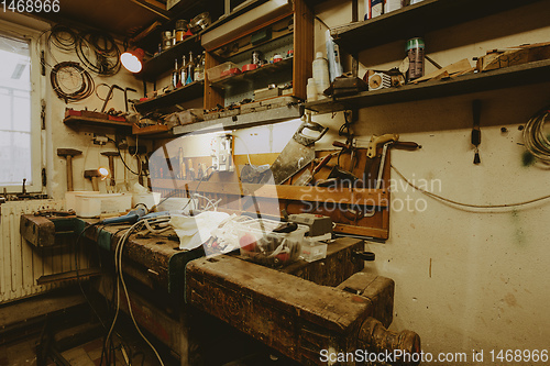 Image of domestic home workshop room