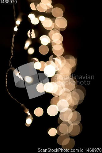 Image of christmas lights bokeh background