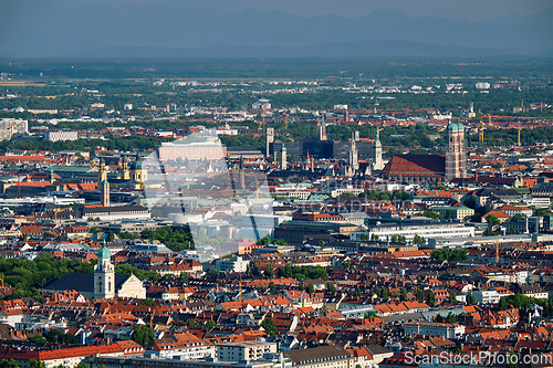 Image of Aerial view of Munich. Munich, Bavaria, Germany