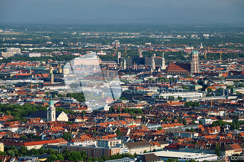 Image of Aerial view of Munich. Munich, Bavaria, Germany