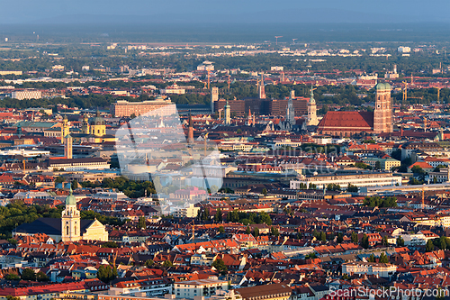 Image of Aerial view of Munich. Munich, Bavaria, Germany