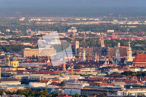 Image of Aerial view of Munich. Munich, Bavaria, Germany